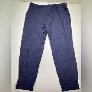 Public Rec Sweatpants All Day Every Day Navy Nylon Stretch Elastic Waist 42